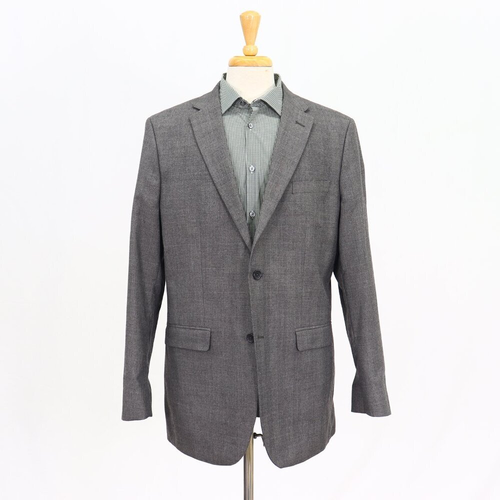 Banana Republic 46L Gray Check 2-Button Sport Coat Blazer Jacket T343